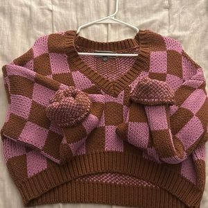 Checkerboard Sweater